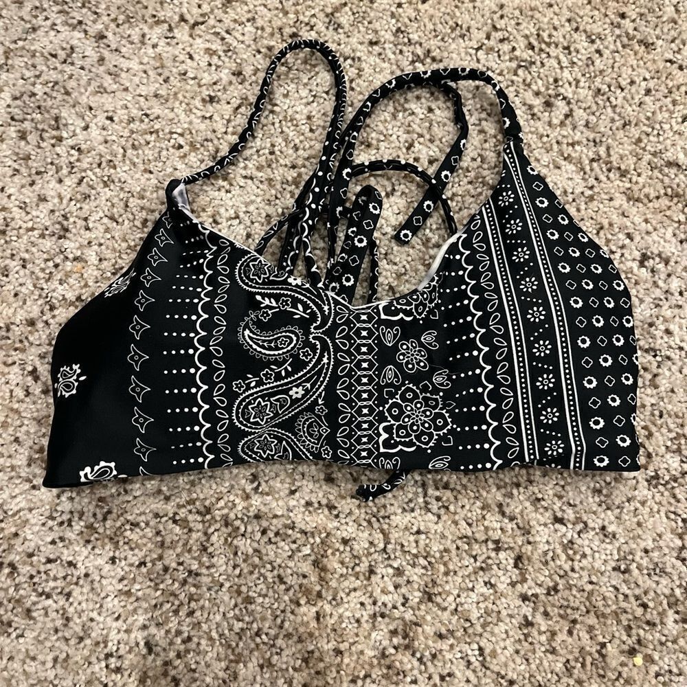Black Paisley Women's Top